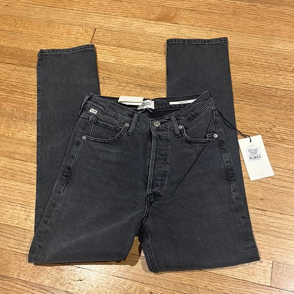 CITIZENS OF HUMANITY Charlotte High Rise Straight in Whisper size 24 - Picture 7 of 13